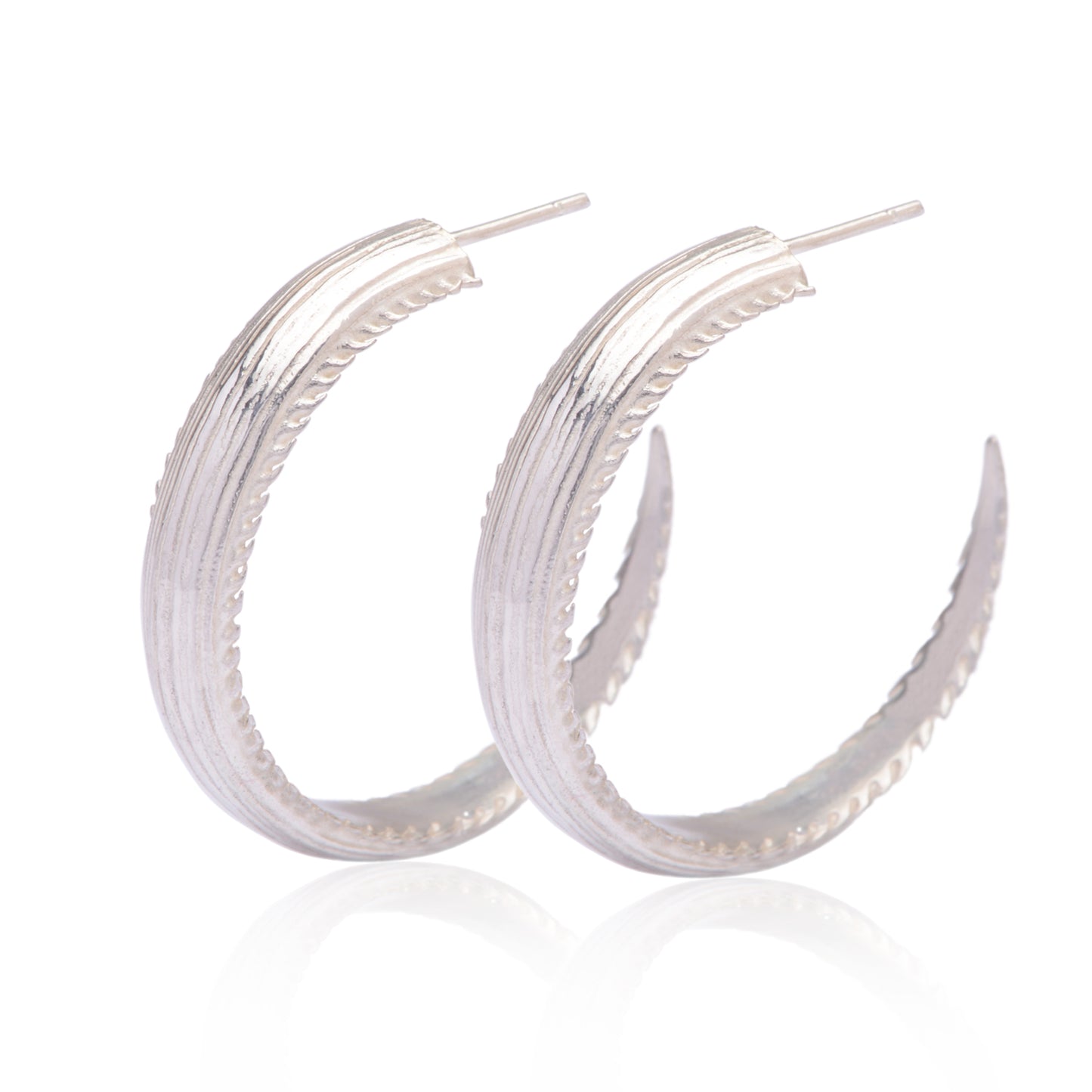 Ray Hoop Earrings - Large